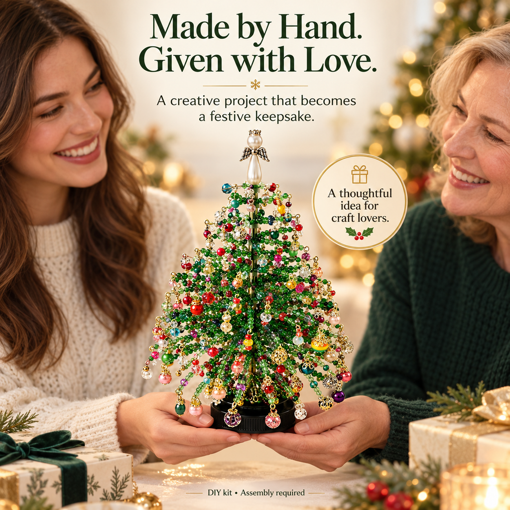 Zovarivo-DIY Beaded Christmas Tree Craft Kit-YJ8628