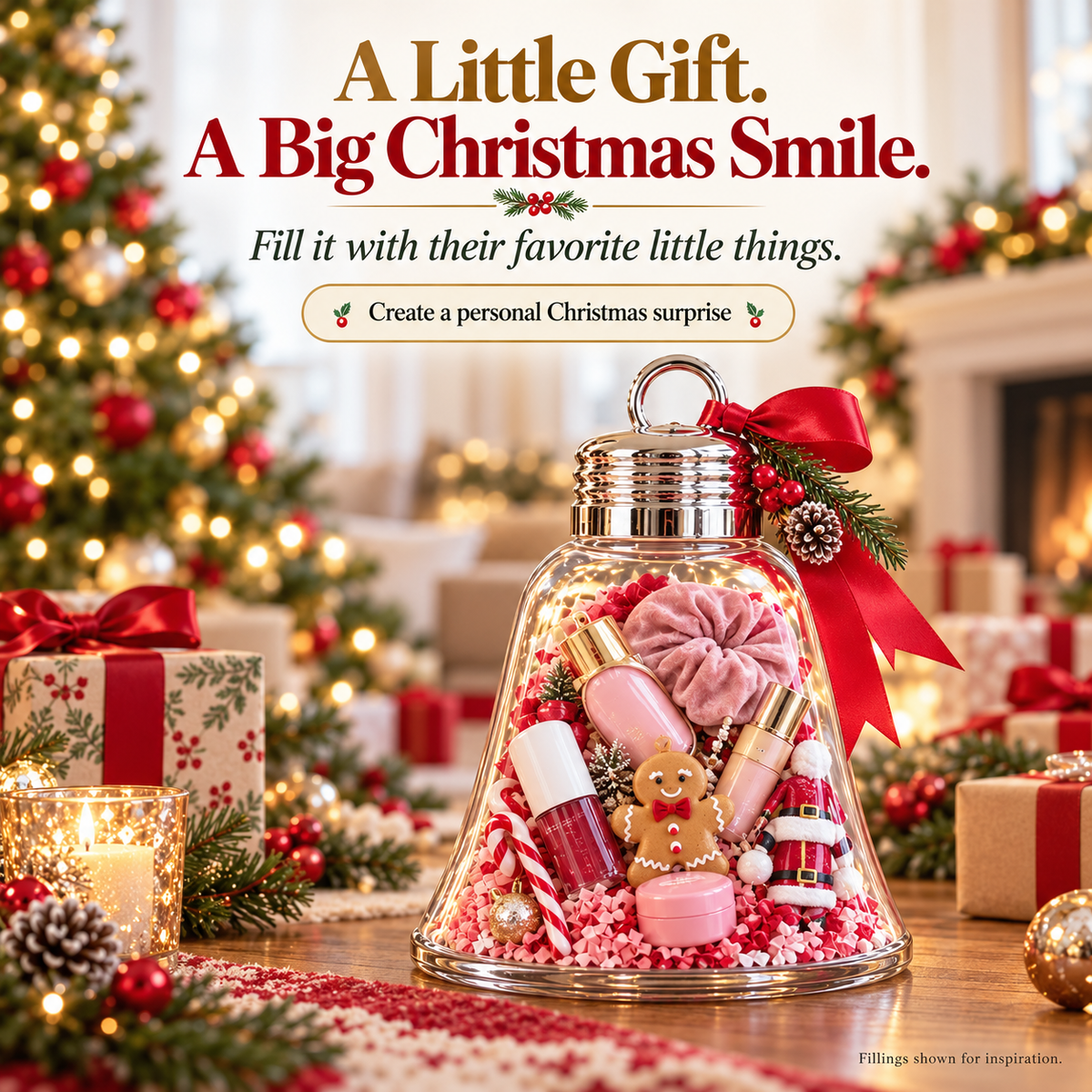 Zovarivo-Fillable Christmas Ornament Gift Container-UI4729