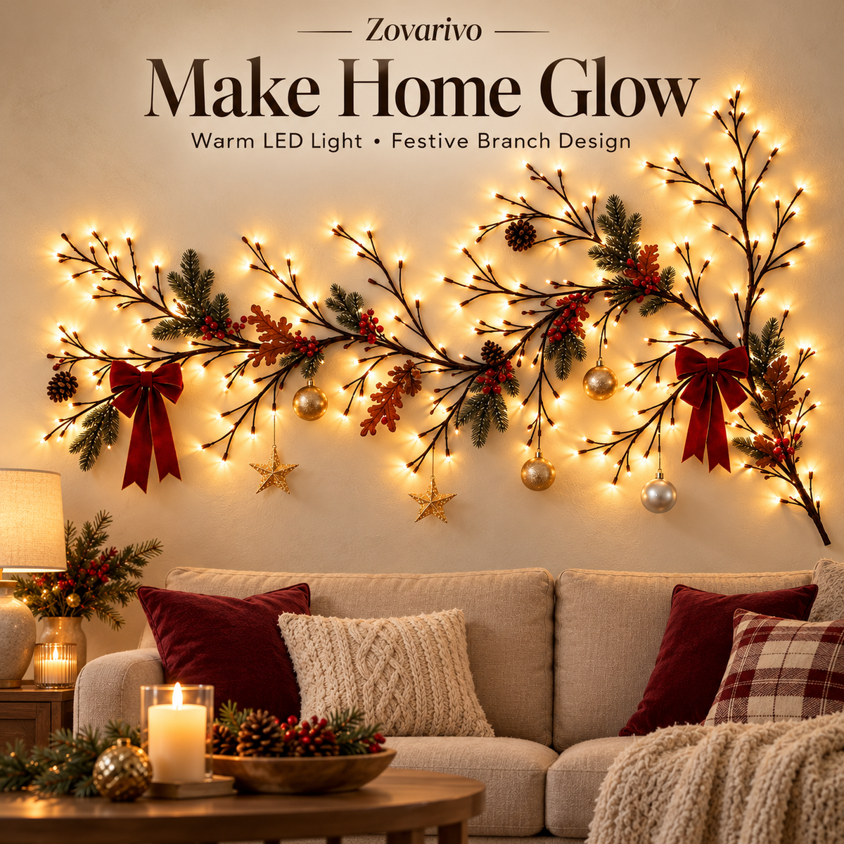 Zovarivo-Remote-Control LED Branch Decoration Lights-UI4392