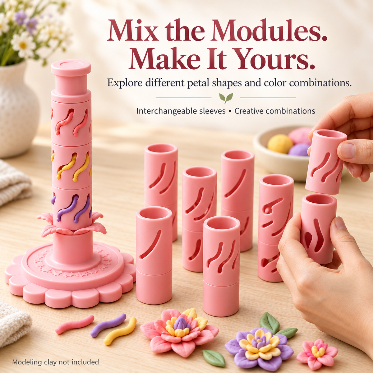 Zovarivo-Modular Clay Flower-Making Tool Set-YJ8791