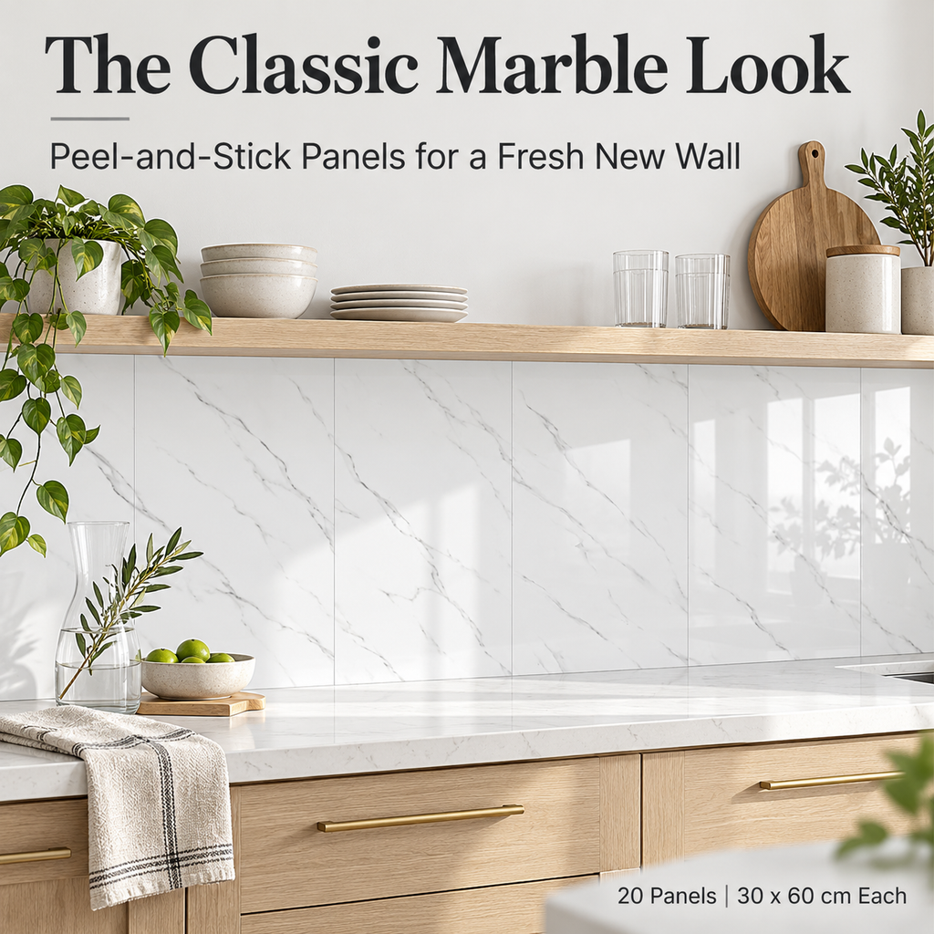 Zovarivo-20-Pack Marble-Effect Peel-and-Stick Wall Panels-CST0