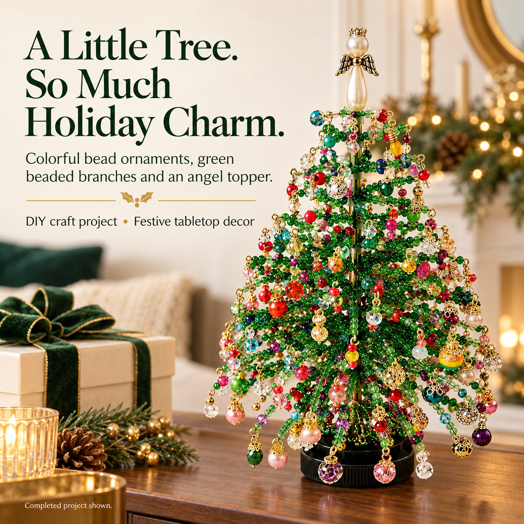 Zovarivo-DIY Beaded Christmas Tree Craft Kit-YJ8628