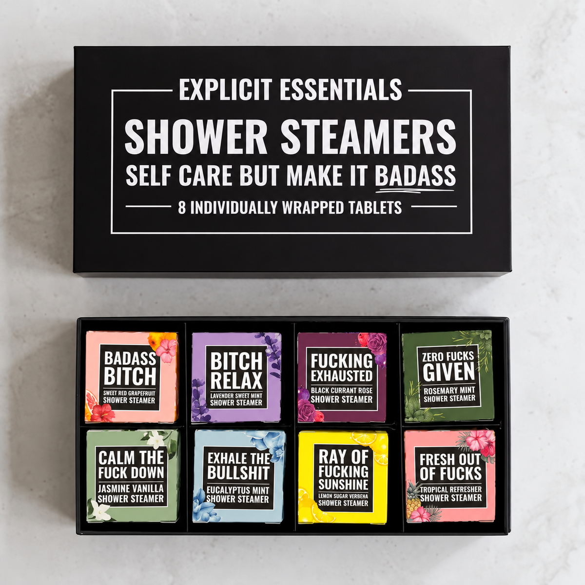 Zovarivo-8-Scent Shower Steamer Gift Set-JD7292