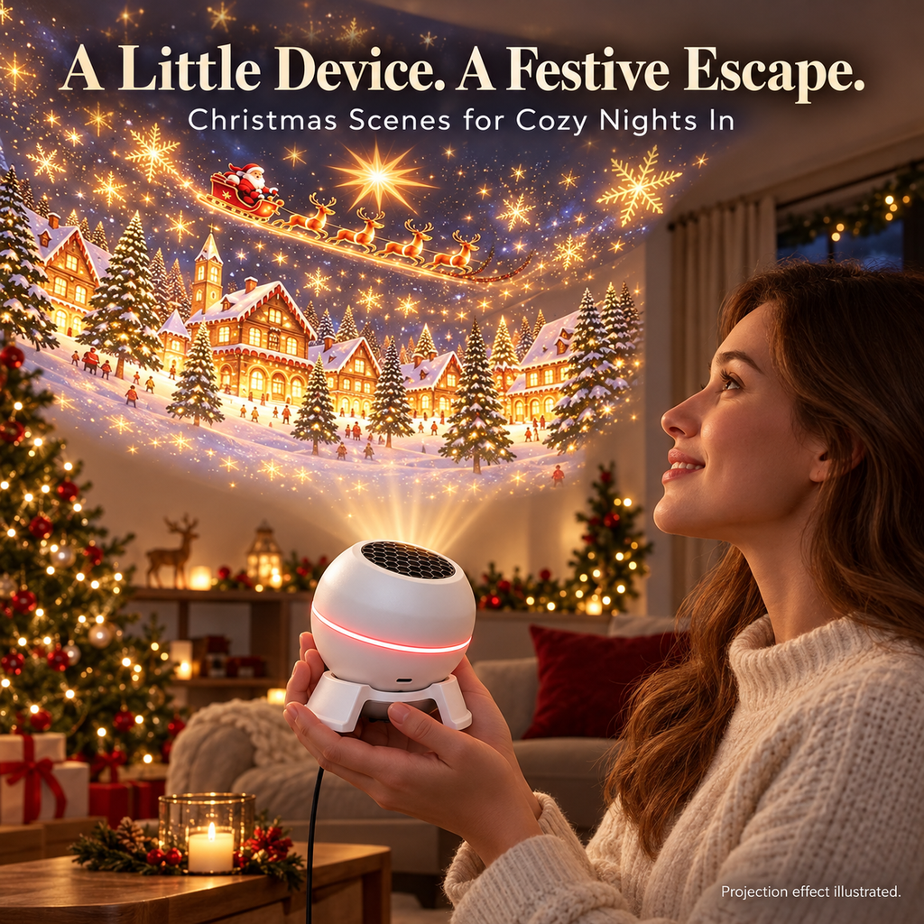 Zovarivo-Portable Christmas Scene Projection Light-YJ8790