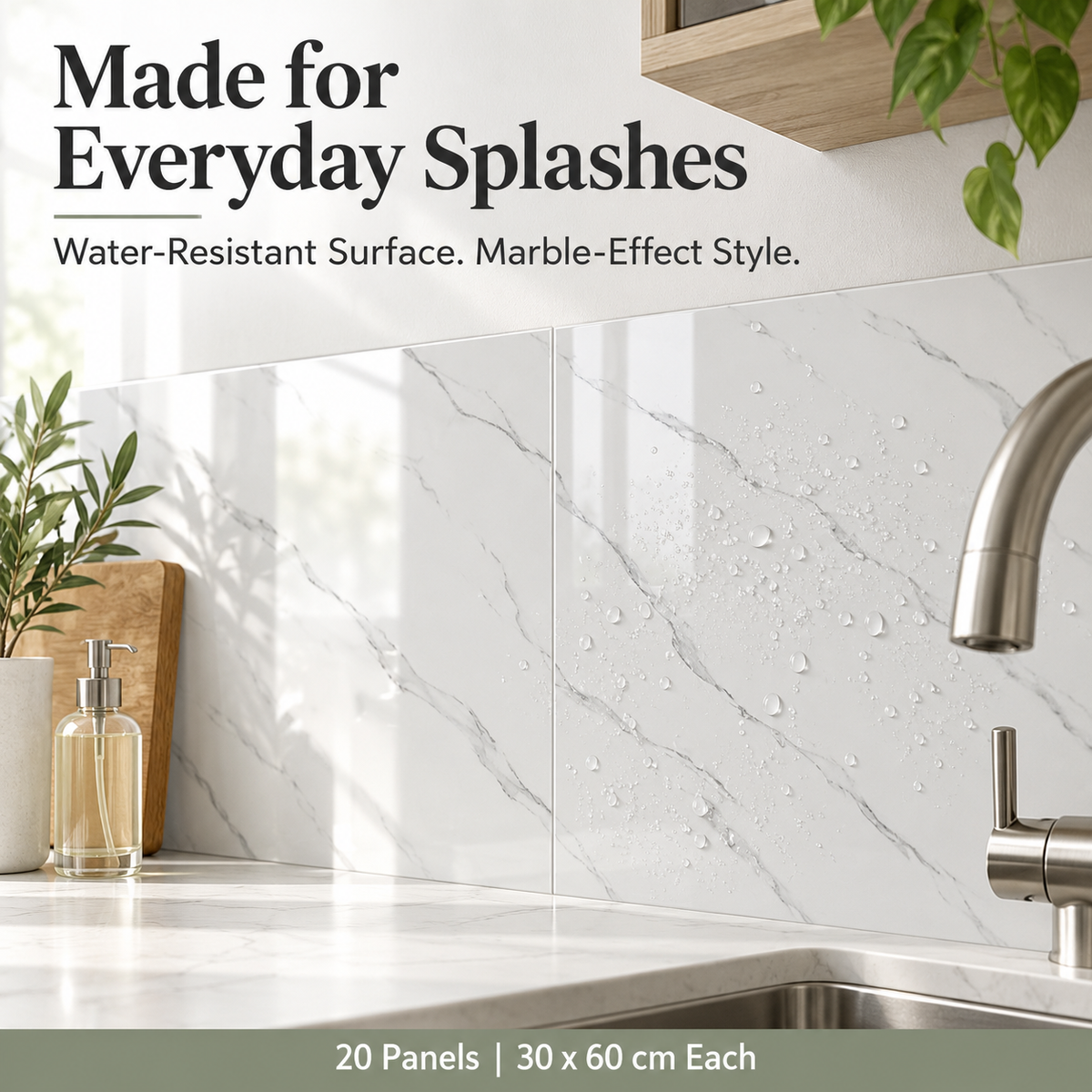 Zovarivo-20-Pack Marble-Effect Peel-and-Stick Wall Panels-CST0