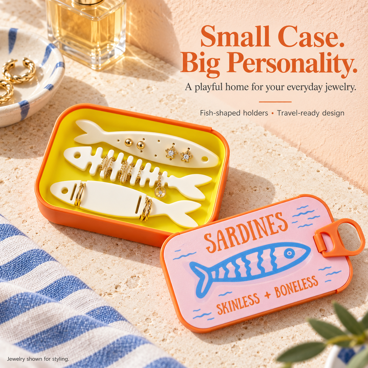 Zovarivo-Sardine-Tin Travel Jewelry Organizer-YE7748