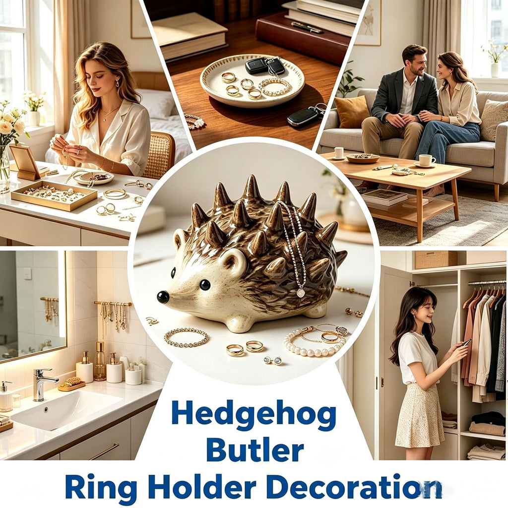Zovarivo-Hedgehog Ring & Trinket Holder-JD9013
