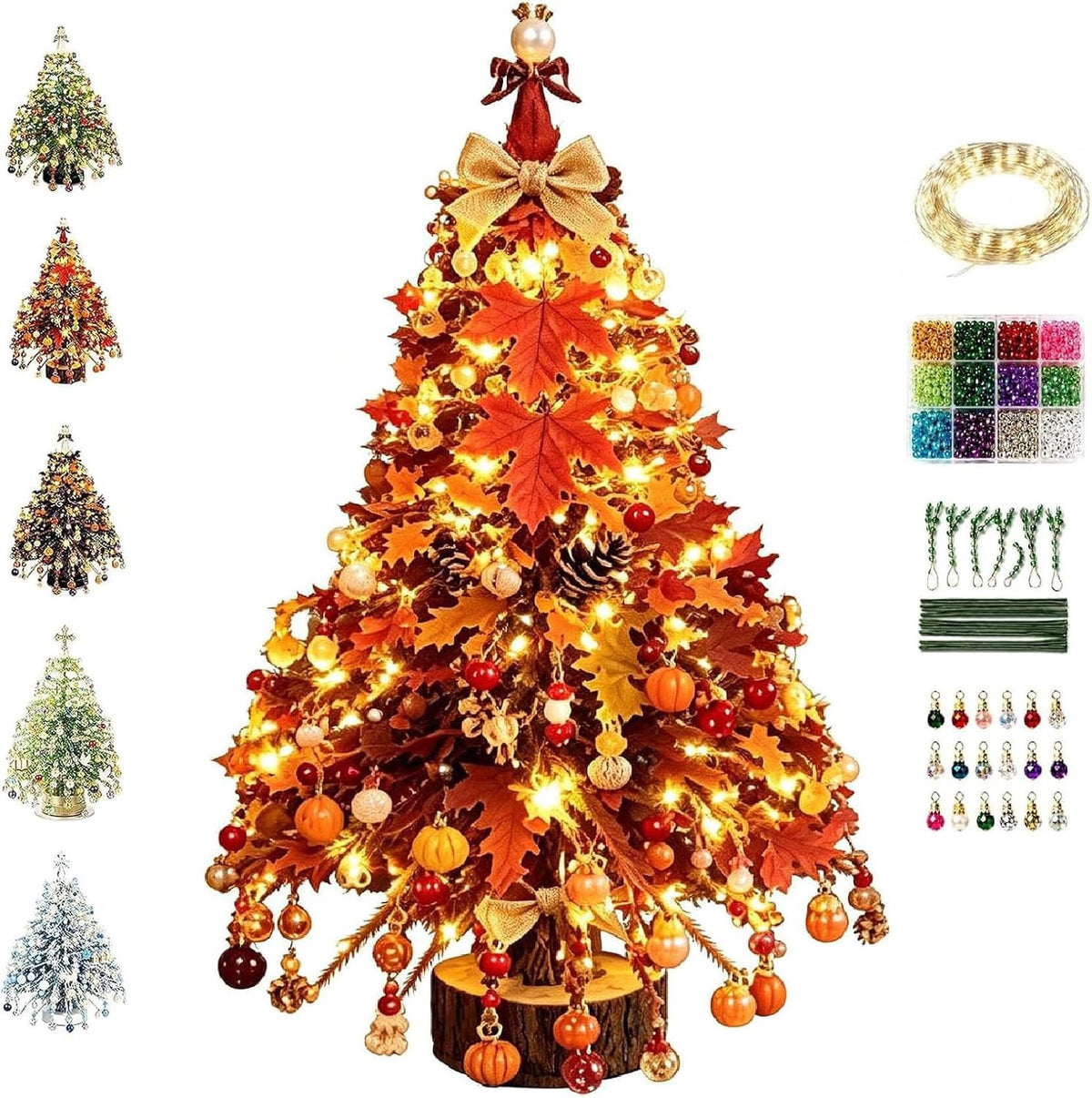 Zovarivo-DIY Beaded Christmas Tree Craft Kit-YJ8628