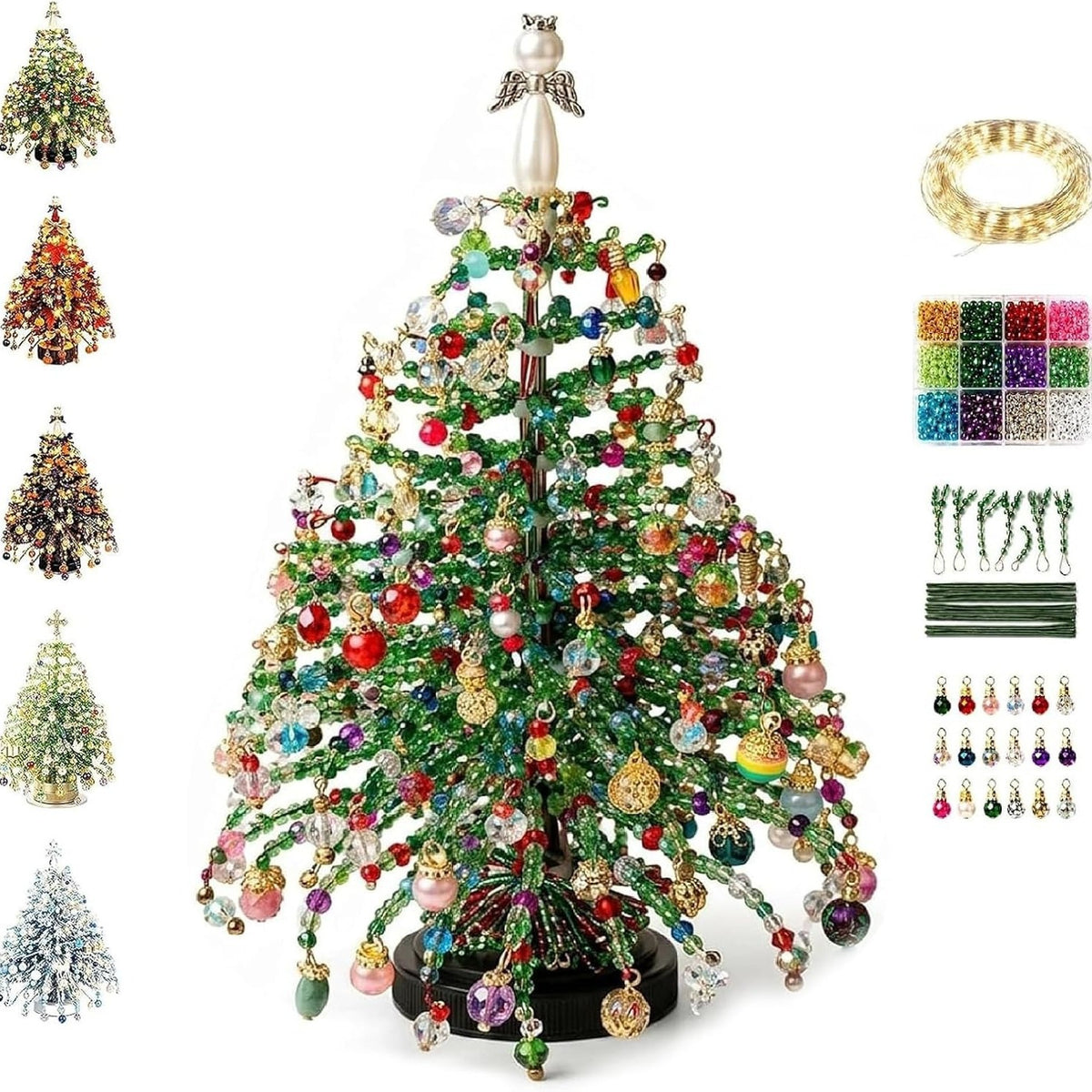 Zovarivo-DIY Beaded Christmas Tree Craft Kit-YJ8628