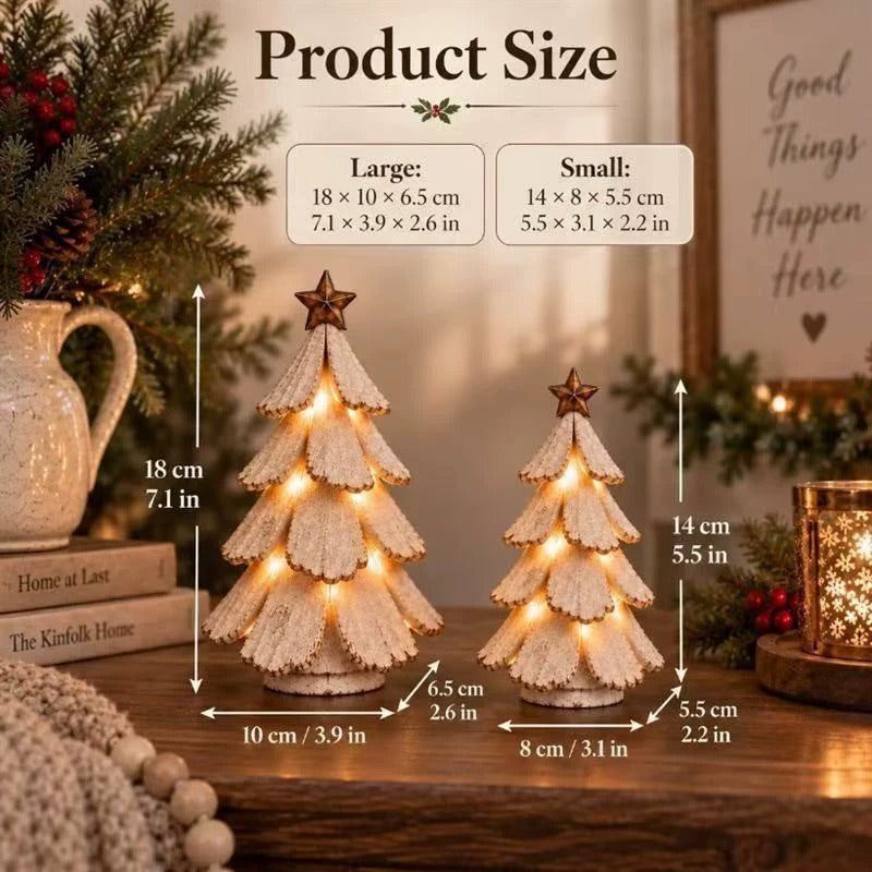 Zovarivo-Vintage-Style Light-Up Christmas Tree Figurine-TQ6637