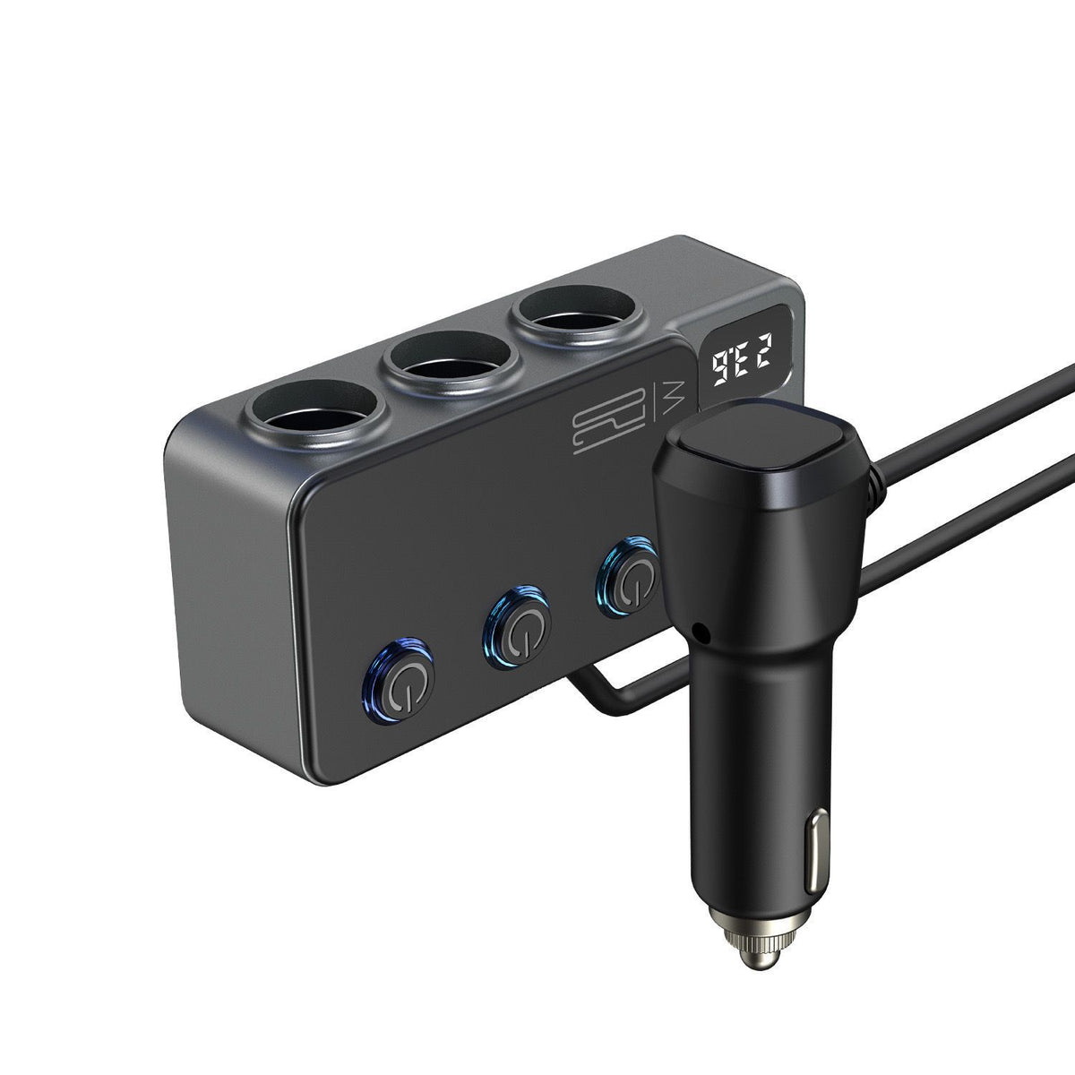 Zovarivo-120W Car Power Splitter with USB-C Charging & Individual Switches-GC5389