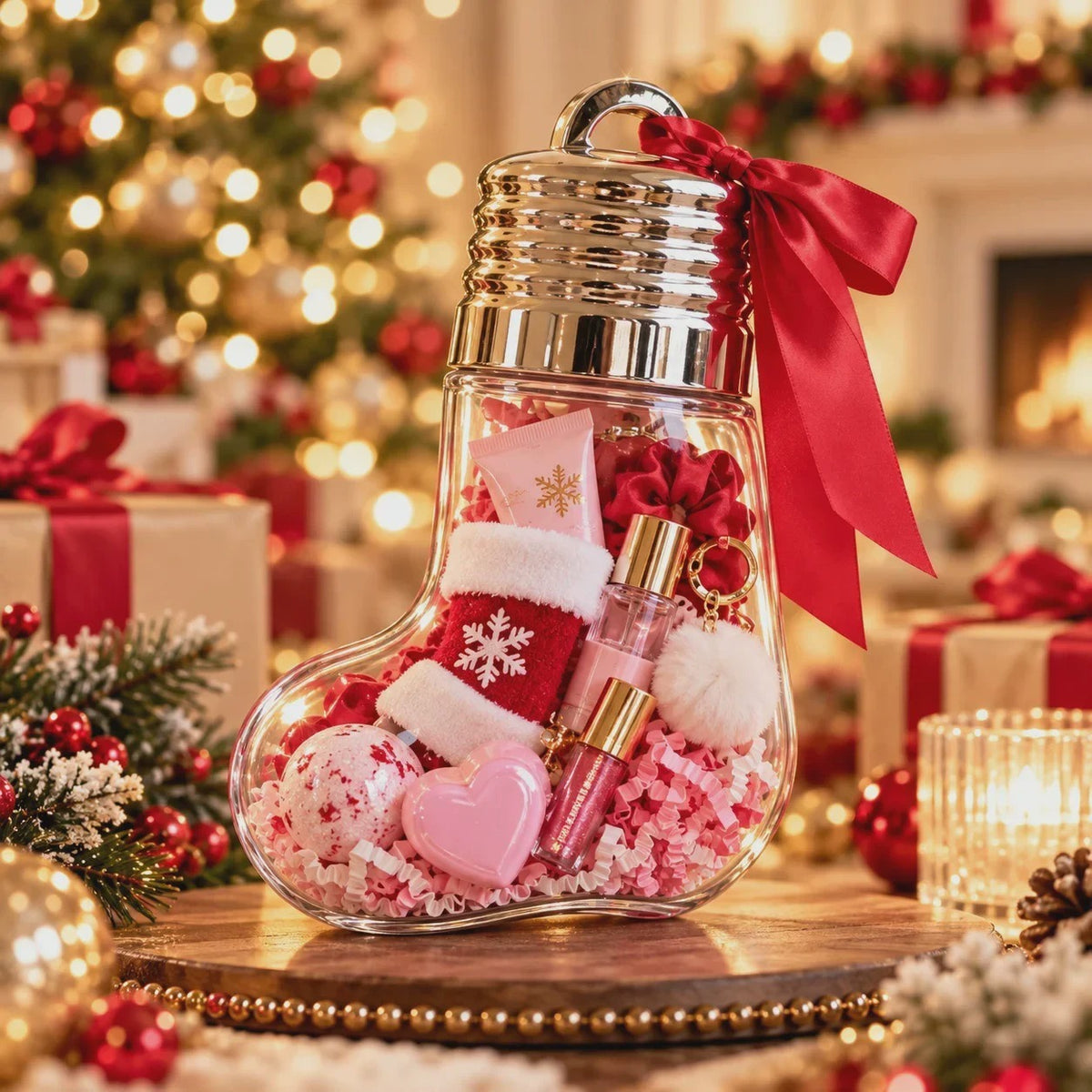 Zovarivo-Fillable Christmas Ornament Gift Container-UI4729