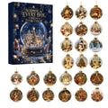 Zovarivo-24-Day Snow Globe-Style Ornament Advent Calendar-YJ8846