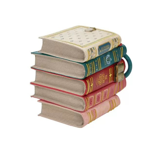 Zovarivo-Vintage Book-Stack Crossbody Handbag-JD9012