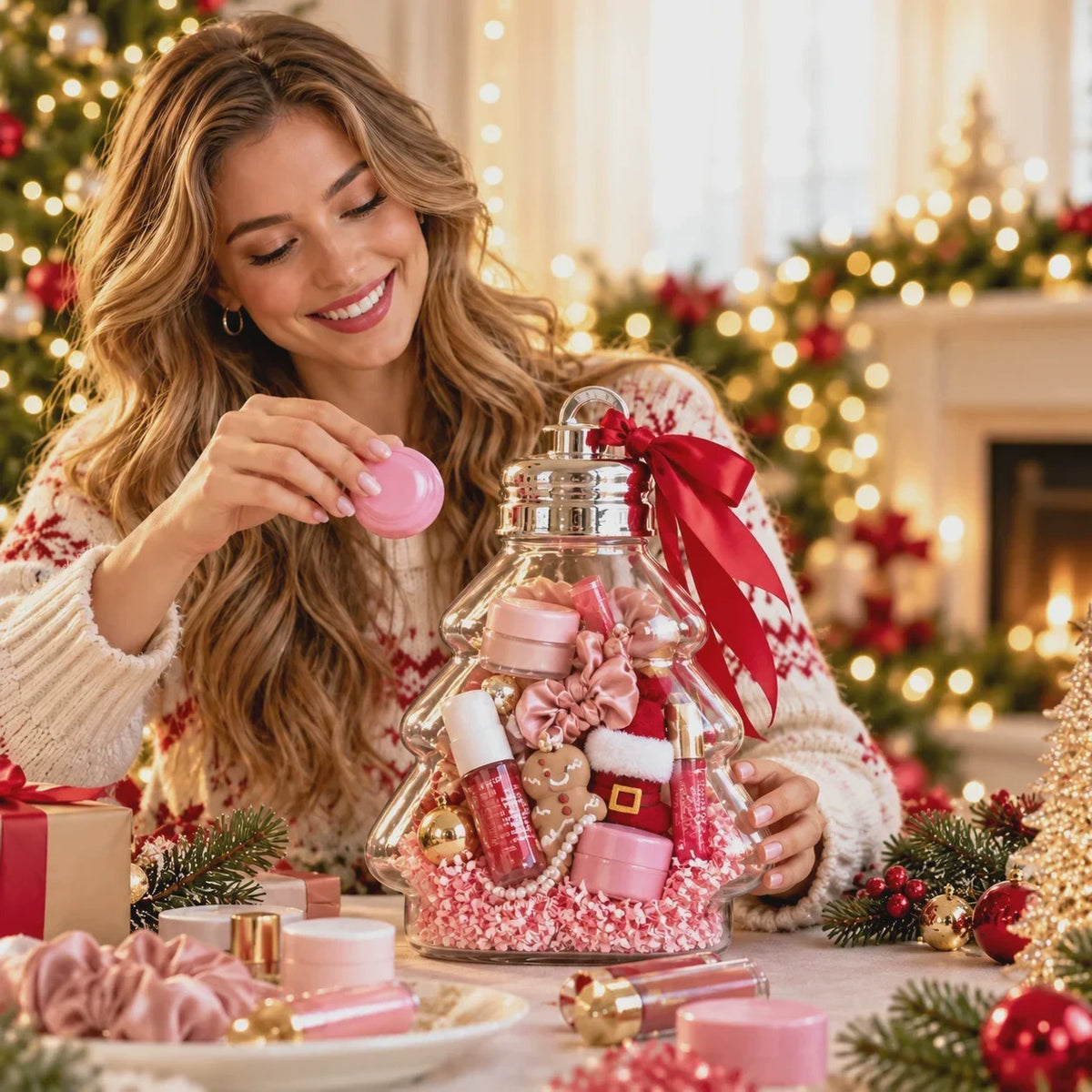 Zovarivo-Fillable Christmas Ornament Gift Container-UI4729