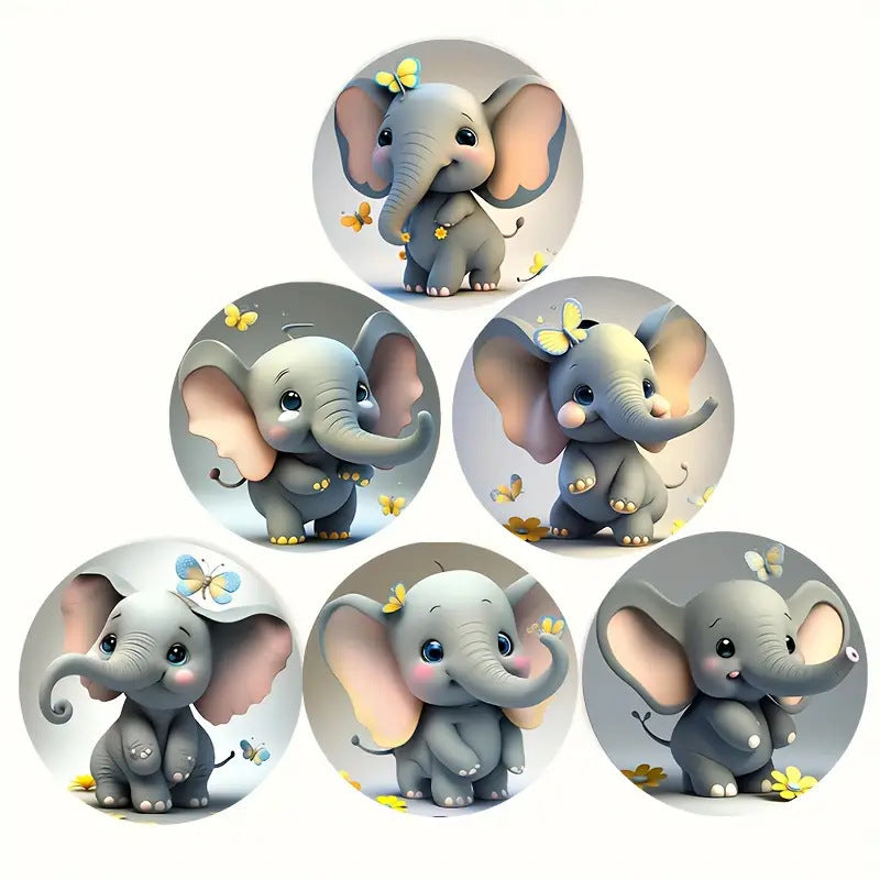 Zovarivo-6-Piece Animal Art Wooden Coaster Set-YJ8472