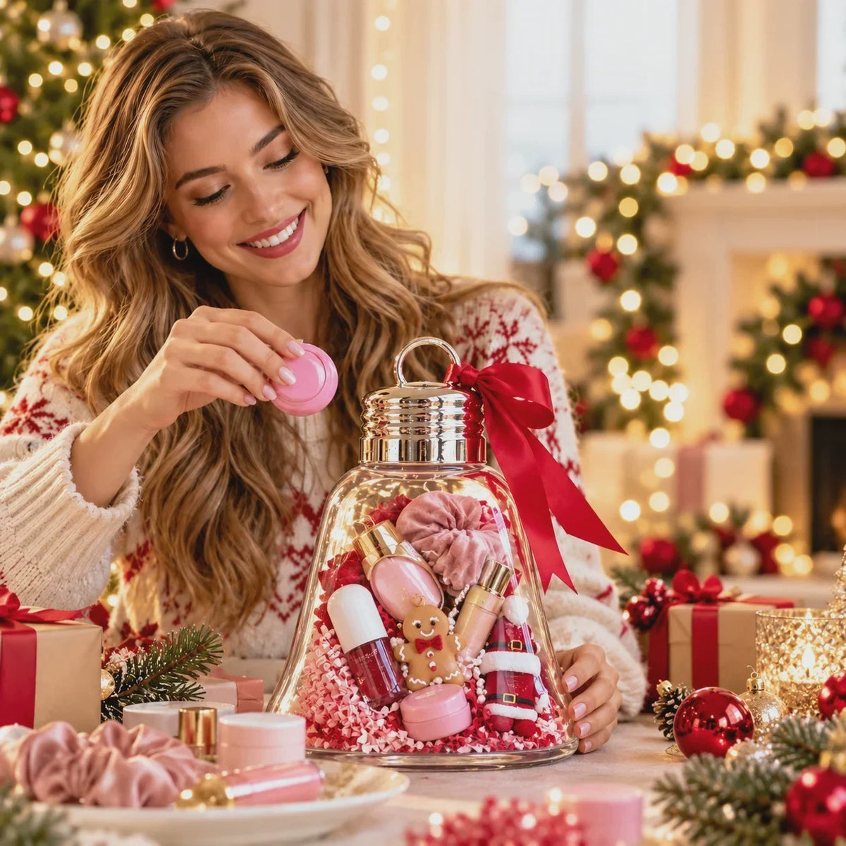 Zovarivo-Fillable Christmas Ornament Gift Container-UI4729