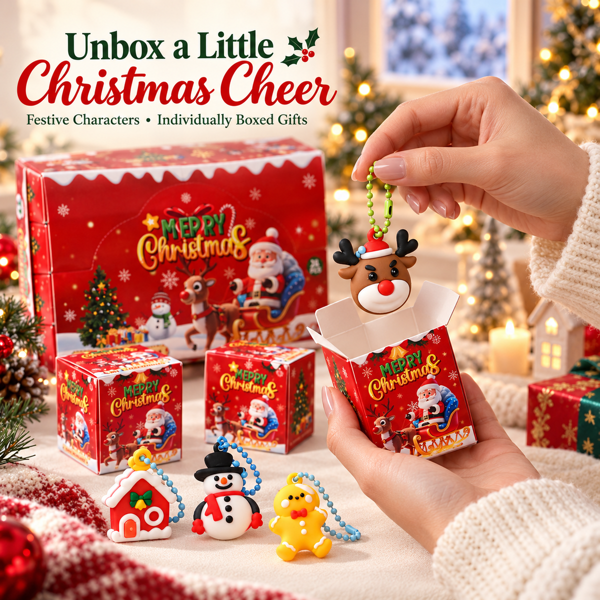 Zovarivo-24-Box Christmas Keychain Surprise Gift Set-YJ7741