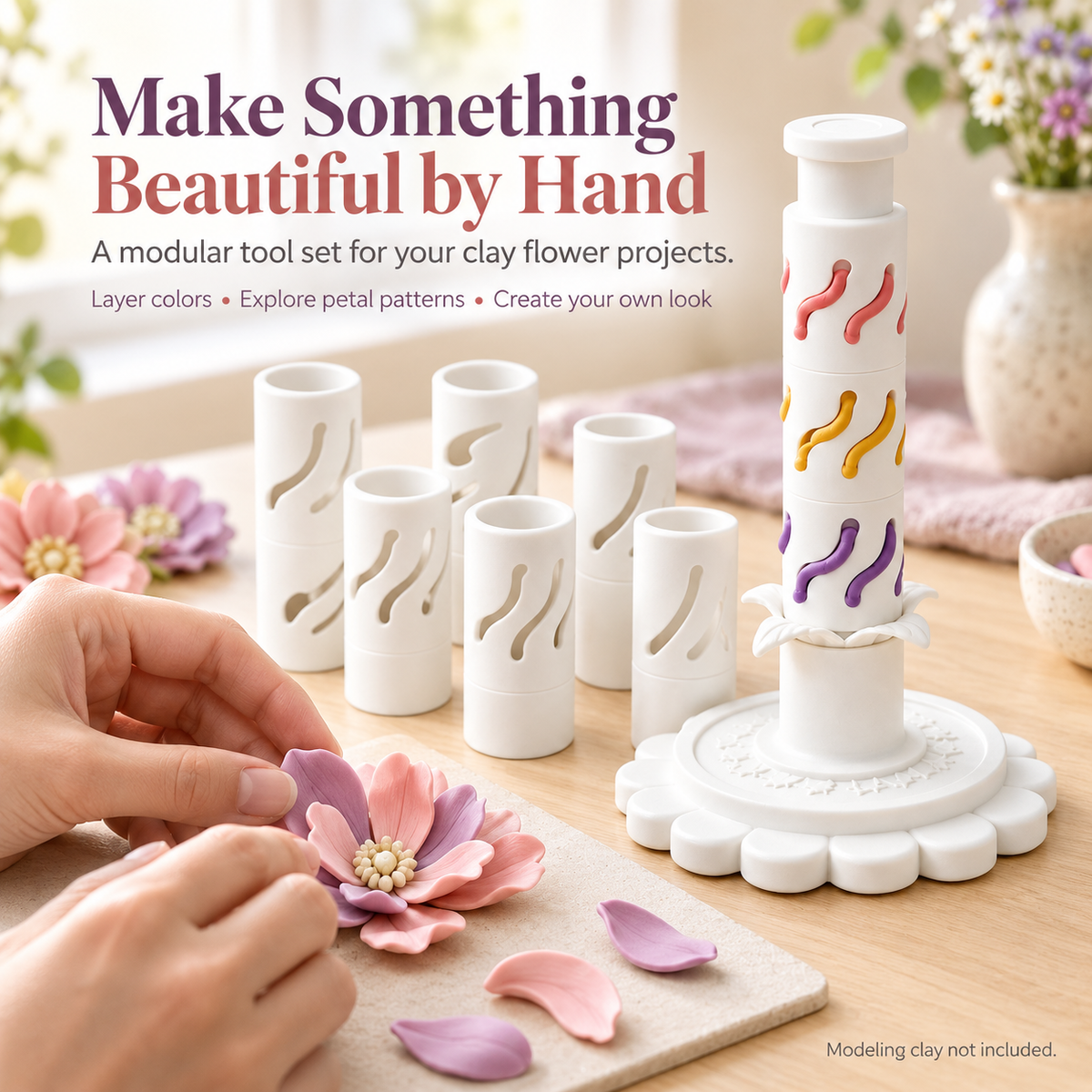 Zovarivo-Modular Clay Flower-Making Tool Set-YJ8791